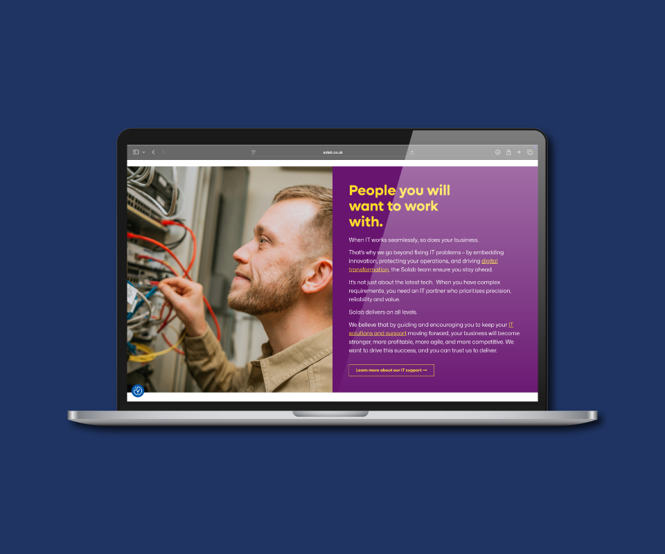 Solab Case Study Website Screenshot