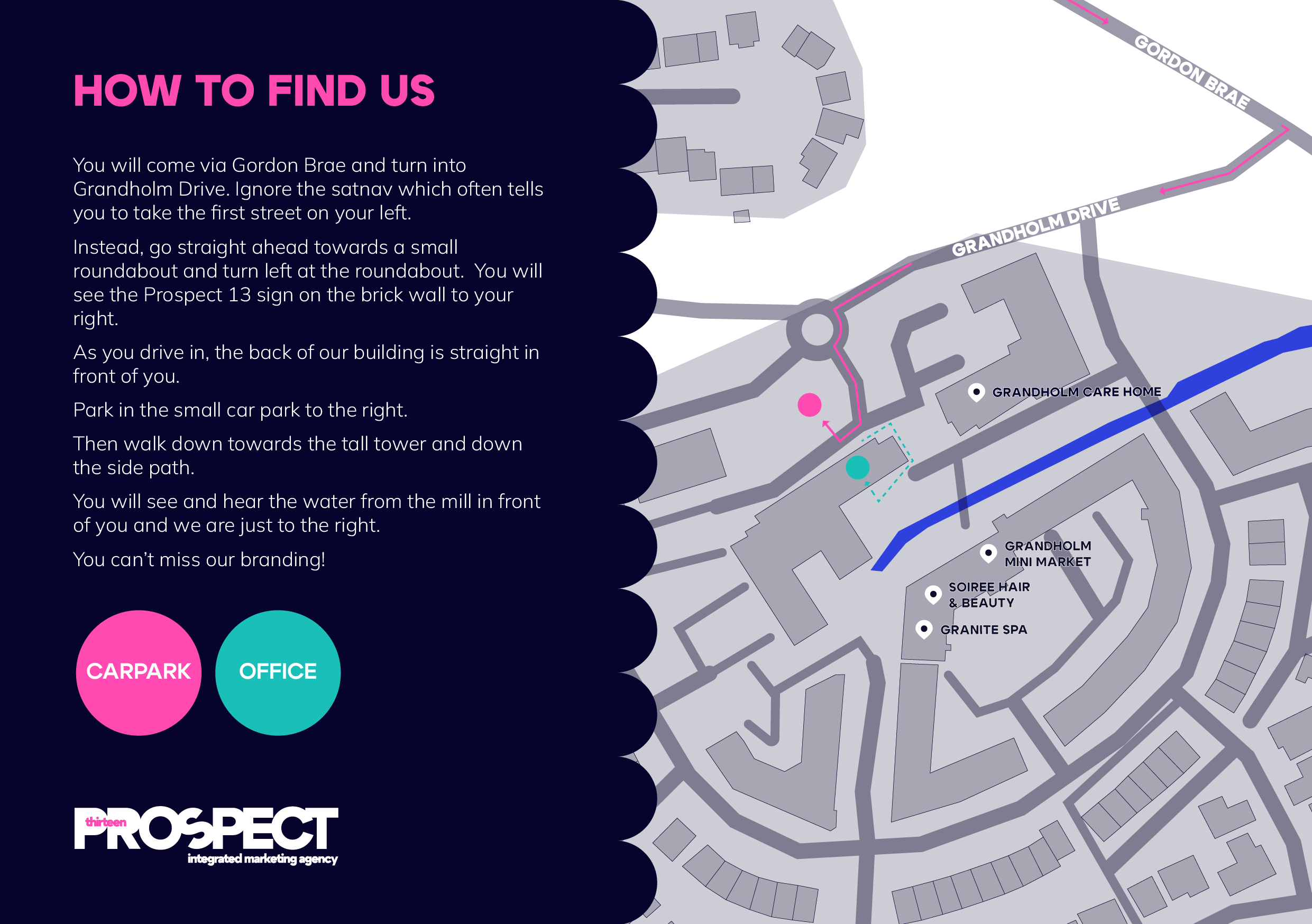 Prospect 13 Office Location Map